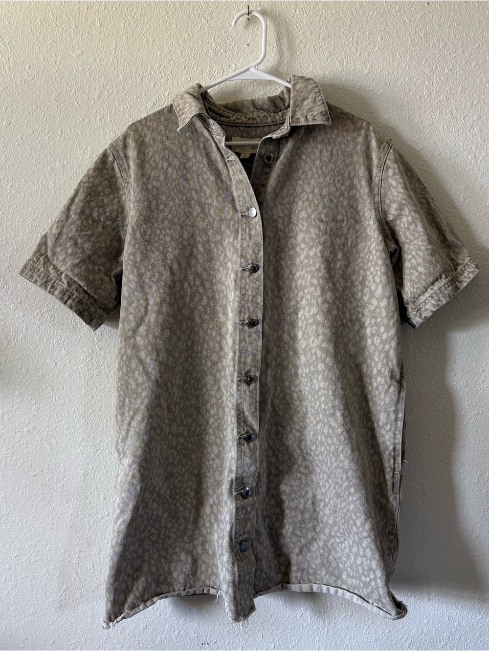 universal thread short-sleeve denim dress